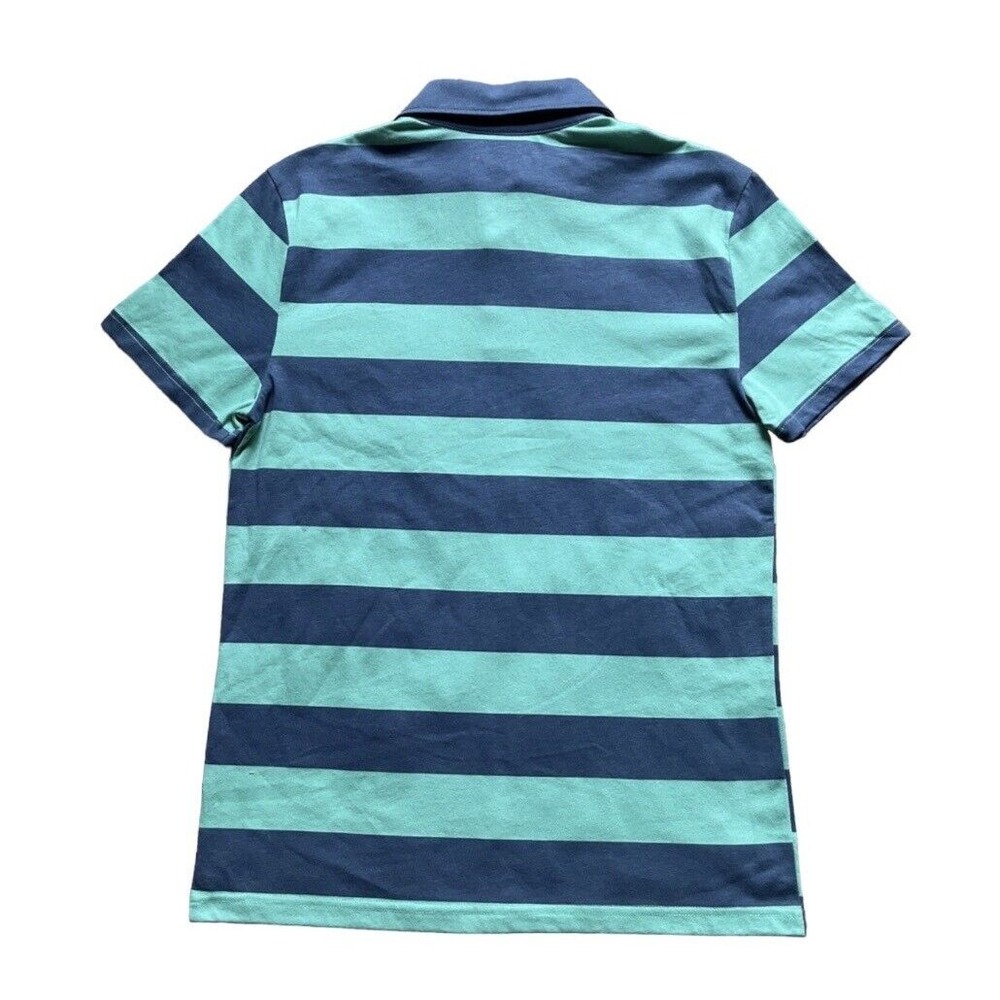Disney Mickey Mouse Tennis Club Striped Short Sleeve Mens Size M Polo Shirt New - Picture 2 of 3